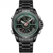 ساعت مچی مردانه عقربه‌ای دیجیتال نیوی فورس(NAVIFORCE) مدل NF9170M-BL